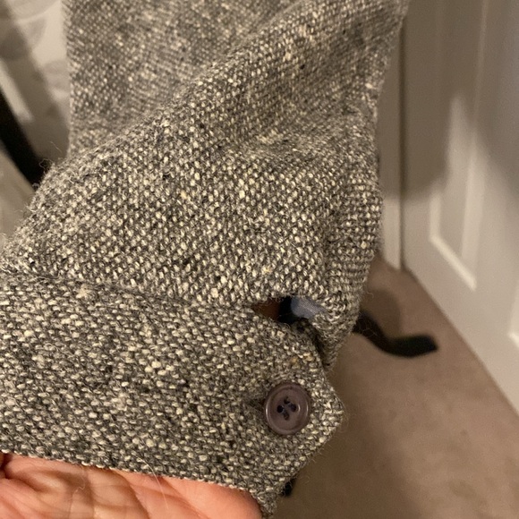 Vintage 1983 men’s Donegal handwoven wool tab collar zip front jacket - Picture 3 of 9